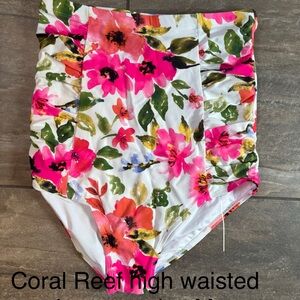 Floral High-Waisted Swim Bottom
